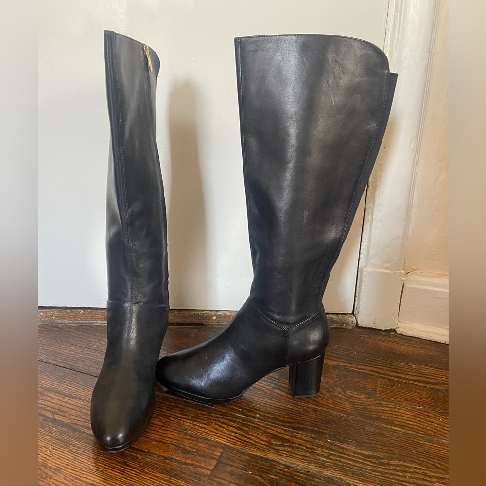 Clarks Sz 10 Knee High Leather Boots - Picture 5 of 8